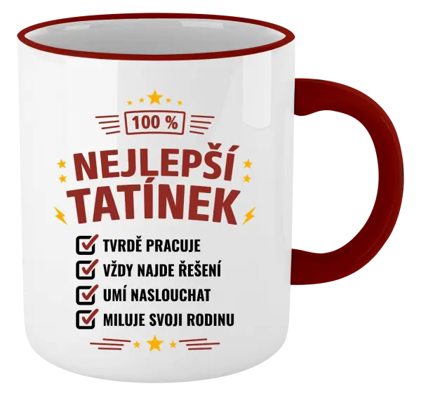Hrnek 100% nejlepší tatínek