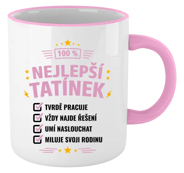 Hrnek 100% nejlepší tatínek