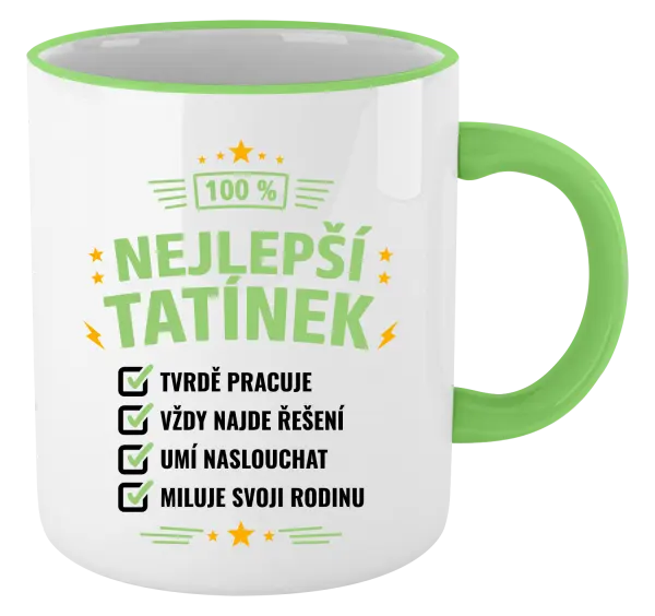Hrnek 100% nejlepší tatínek