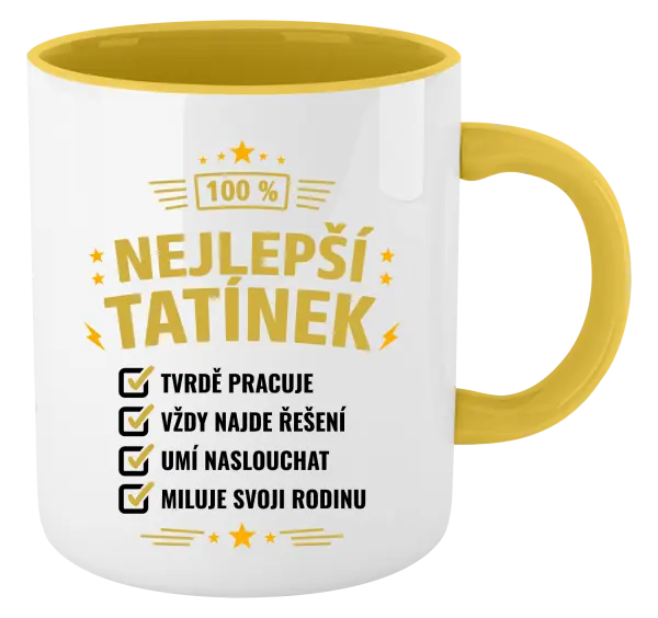 Hrnek 100% nejlepší tatínek