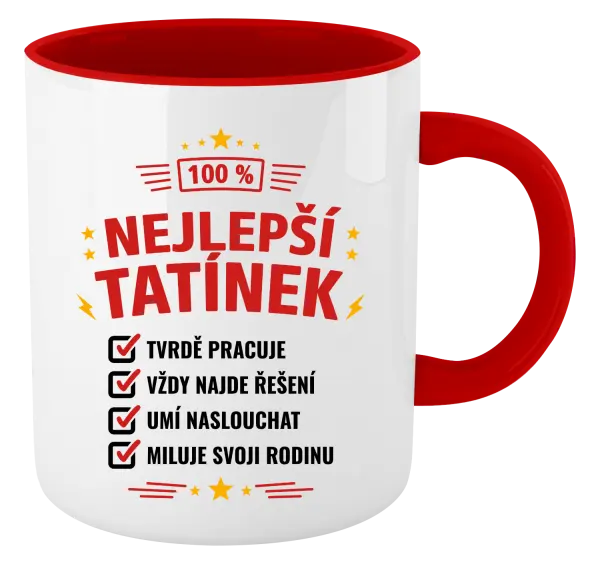 Hrnek 100% nejlepší tatínek