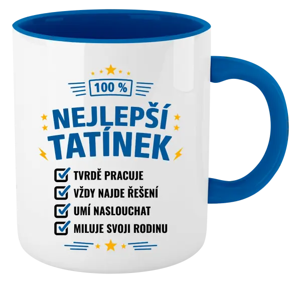 Hrnek 100% nejlepší tatínek