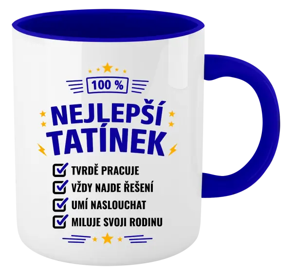 Hrnek 100% nejlepší tatínek