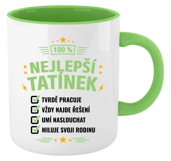 Hrnek 100% nejlepší tatínek