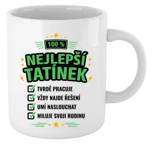 Hrnek 100% nejlepší tatínek