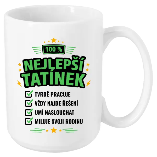 Hrnek 100% nejlepší tatínek