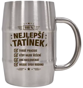Nerezový chladicí půllitr 100% nejlepší tatínek