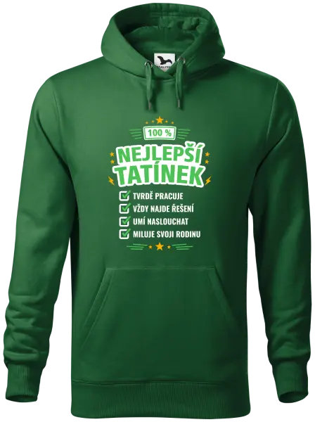 Pánská mikina 100% nejlepší tatínek