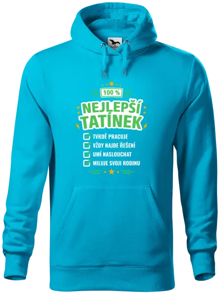 Pánská mikina 100% nejlepší tatínek