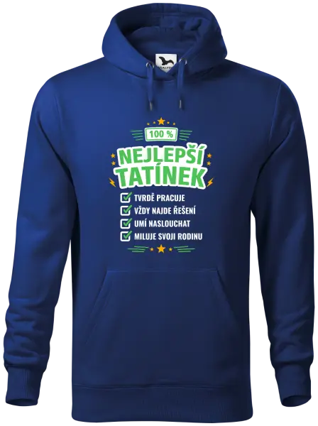 Pánská mikina 100% nejlepší tatínek