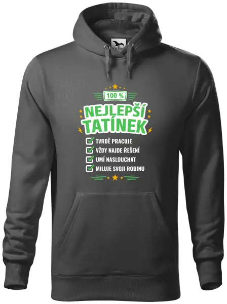Pánská mikina 100% nejlepší tatínek