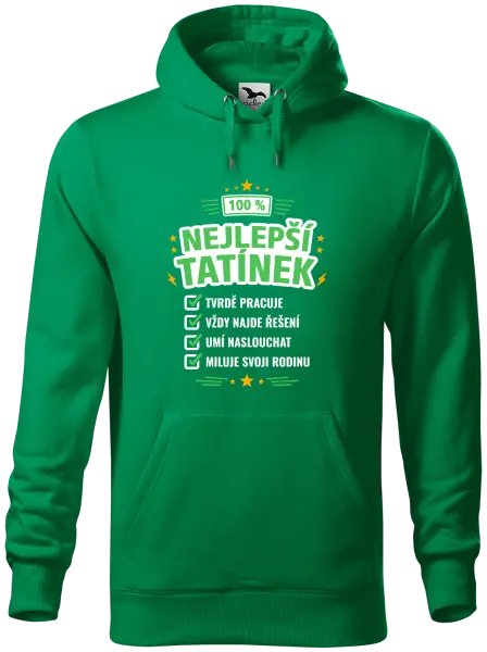 Pánská mikina 100% nejlepší tatínek