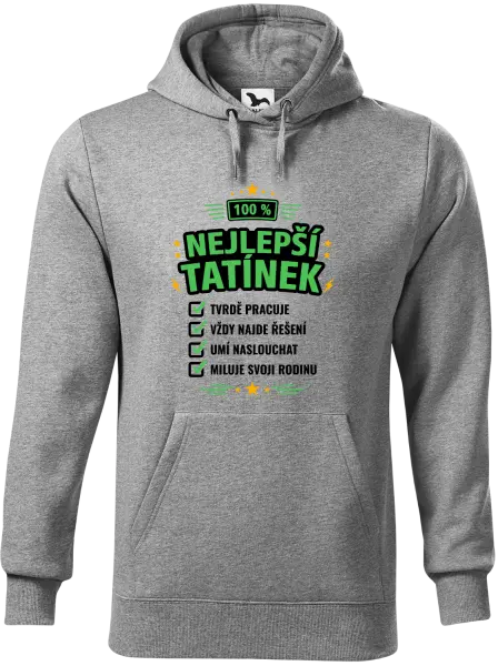 Pánská mikina 100% nejlepší tatínek