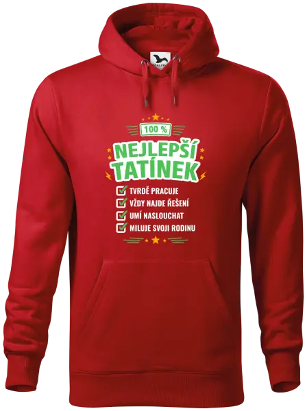 Pánská mikina 100% nejlepší tatínek
