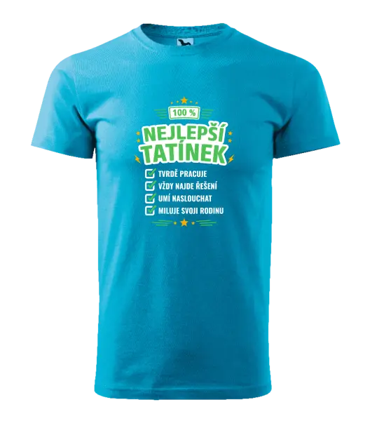 Pánské tričko 100% nejlepší tatínek