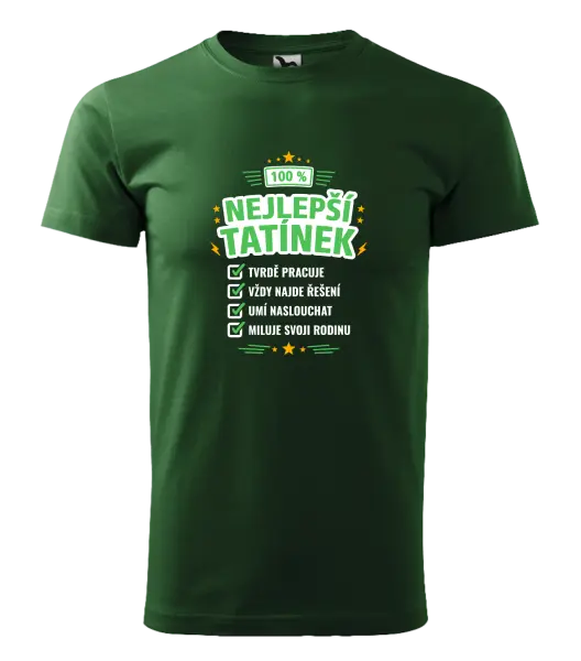Pánské tričko 100% nejlepší tatínek