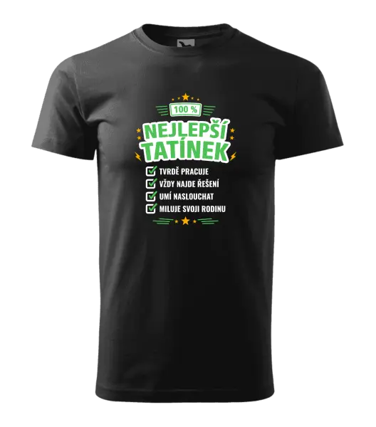 Pánské tričko 100% nejlepší tatínek