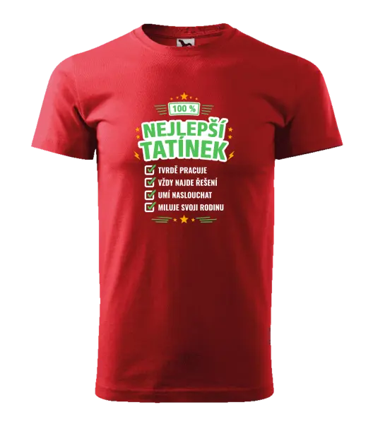 Pánské tričko 100% nejlepší tatínek