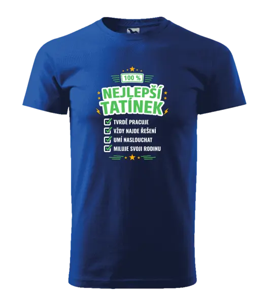 Pánské tričko 100% nejlepší tatínek