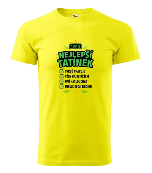 Pánské tričko 100% nejlepší tatínek