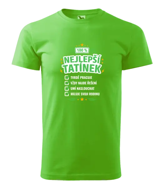 Pánské tričko 100% nejlepší tatínek
