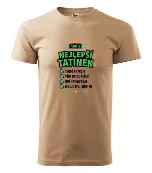 Pánské tričko 100% nejlepší tatínek