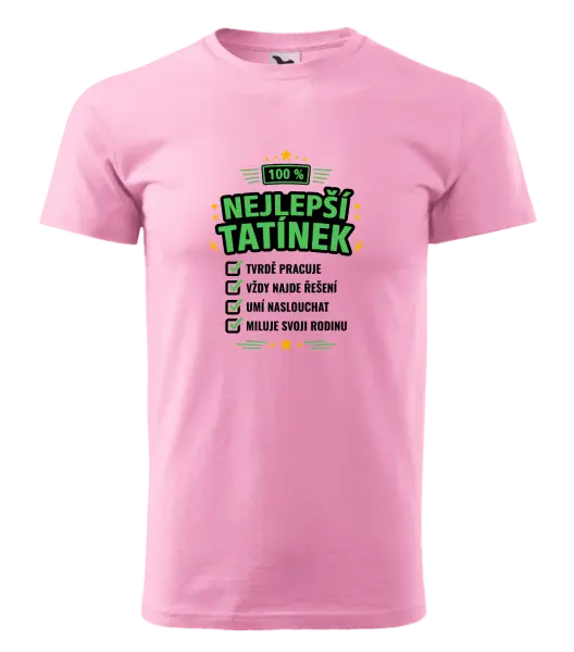 Pánské tričko 100% nejlepší tatínek