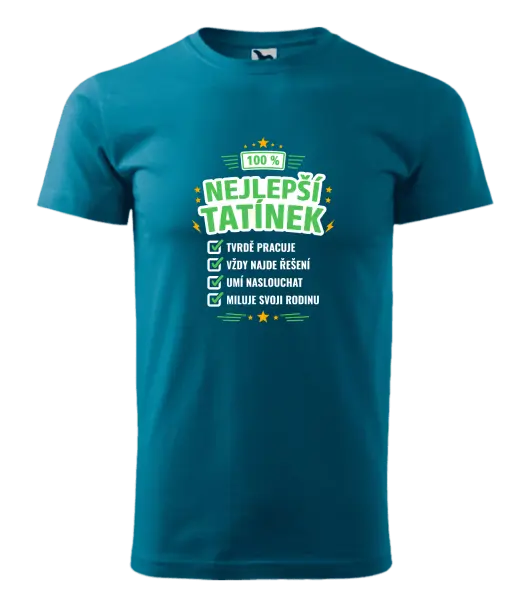 Pánské tričko 100% nejlepší tatínek