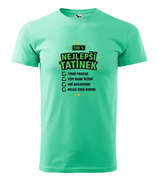 Pánské tričko 100% nejlepší tatínek