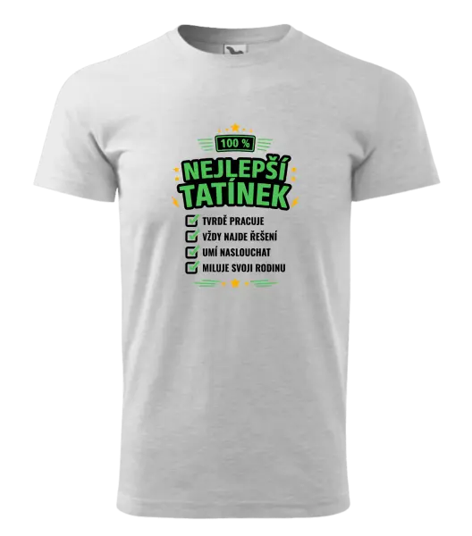 Pánské tričko 100% nejlepší tatínek