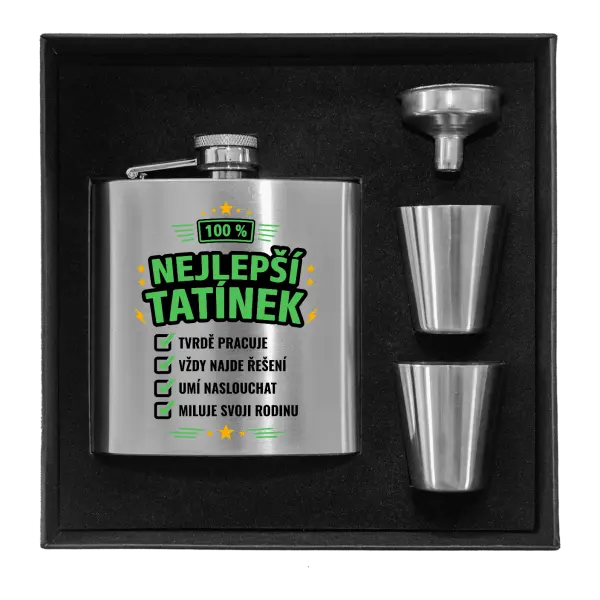 Placatka v krabičce 100% nejlepší tatínek