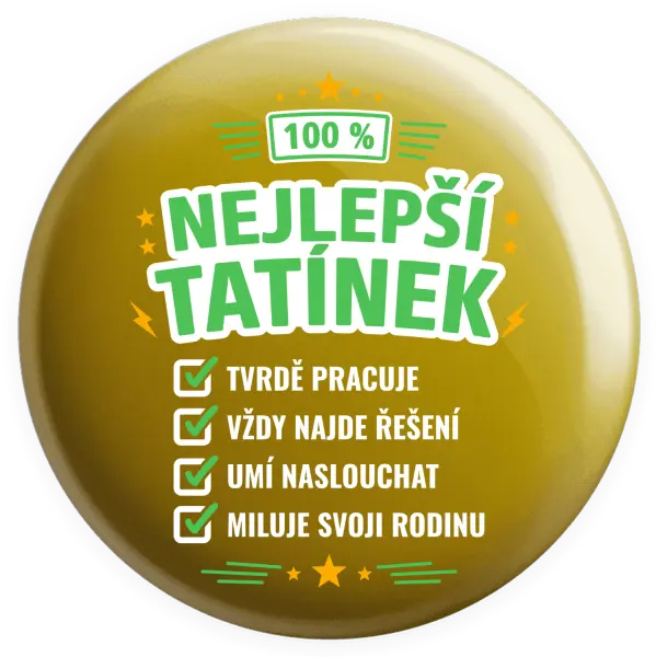 Placka 100% nejlepší tatínek