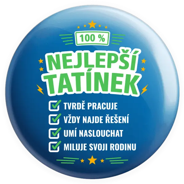 Placka 100% nejlepší tatínek