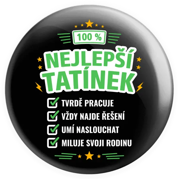 Placka 100% nejlepší tatínek