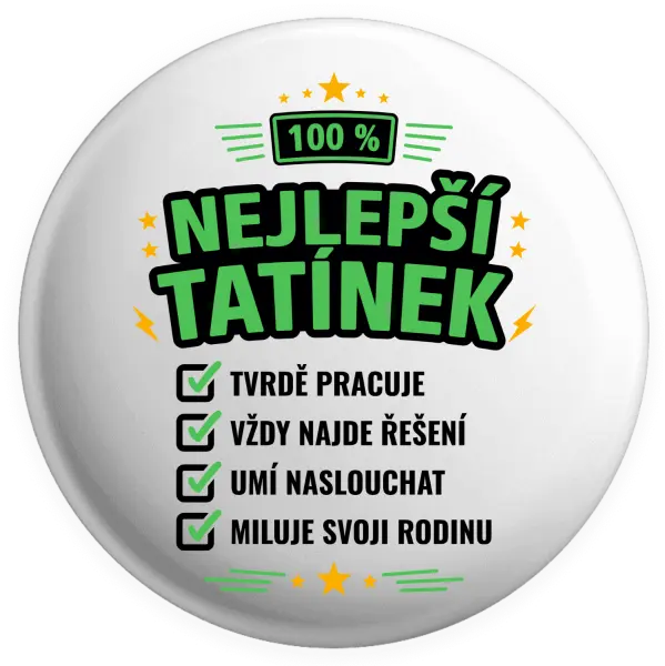 Placka 100% nejlepší tatínek