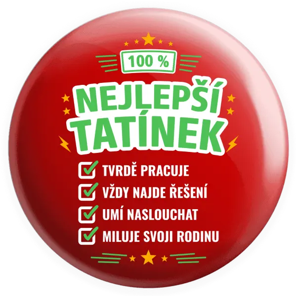 Placka 100% nejlepší tatínek
