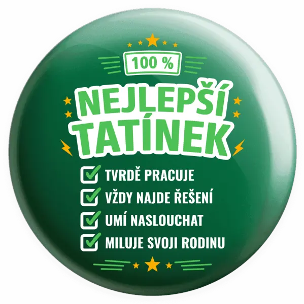 Placka 100% nejlepší tatínek