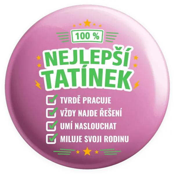 Placka 100% nejlepší tatínek
