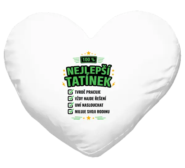 Polštář 100% nejlepší tatínek