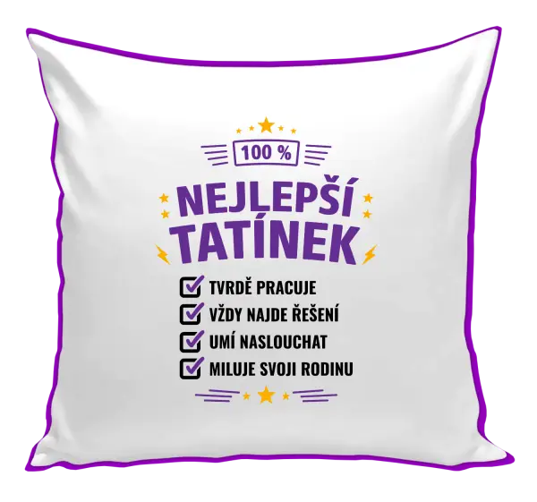 Polštář 100% nejlepší tatínek