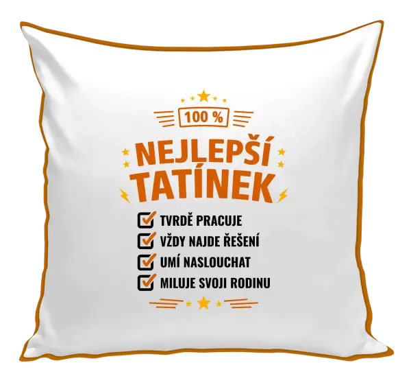 Polštář 100% nejlepší tatínek