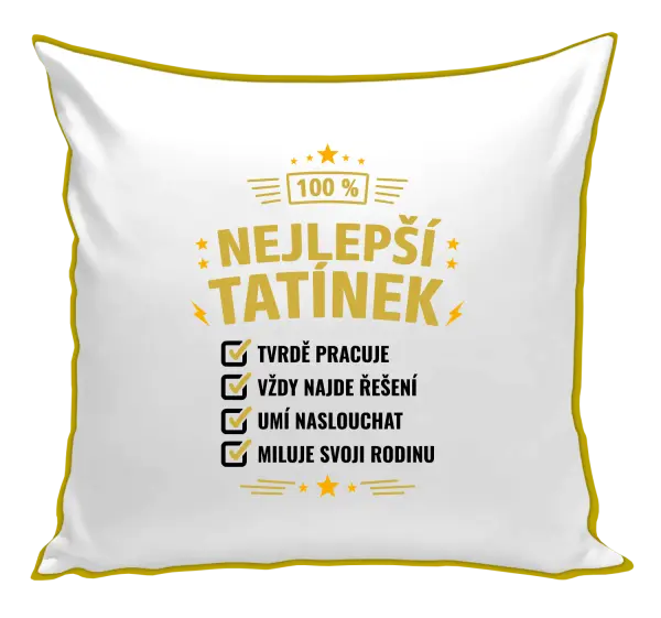 Polštář 100% nejlepší tatínek