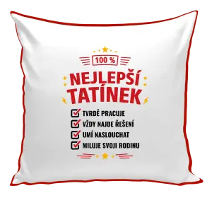 Polštář 100% nejlepší tatínek