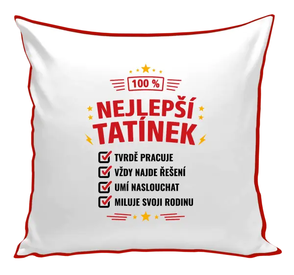 Polštář 100% nejlepší tatínek