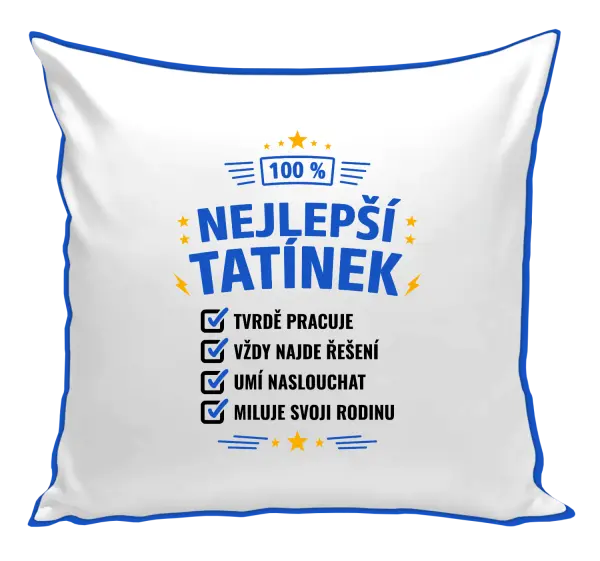 Polštář 100% nejlepší tatínek