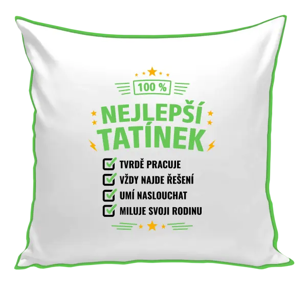 Polštář 100% nejlepší tatínek