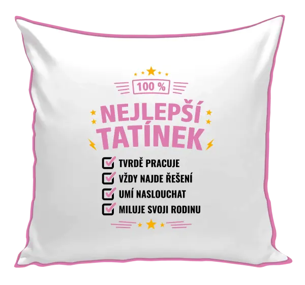 Polštář 100% nejlepší tatínek
