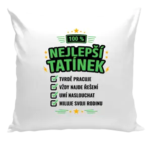 Polštář 100% nejlepší tatínek
