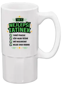 Půllitr 100% nejlepší tatínek