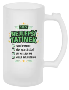 Půllitr 100% nejlepší tatínek